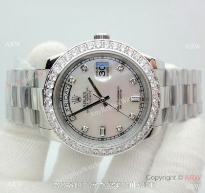 Rolex Day Date II Diamond Bezel 41mm Rolex President Replica Watch watches