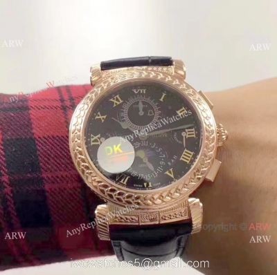 Buy Replica Patek Philippe Grandmaster Chime Men Watch Rose Gold Black Dial watches