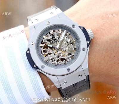 Copy Hublot Skeleton Big Bang Men Watch Sand Case 45mm watches