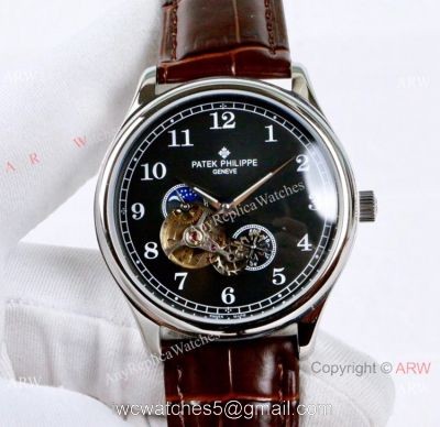 Low Price Patek Philippe Tourbillon Black Dial Watches Men watches