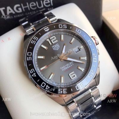 Swiss Grade Copy TAG HEUER FORMULA 1 Calibre 5 Steel &038; Ceramic Strap Watch watches