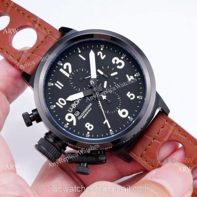 New Style U-Boat Flightdeck Chronograph Replica Watch White Markers watches