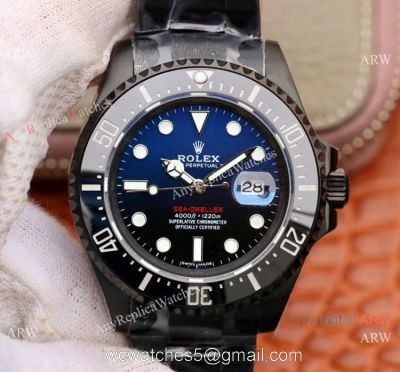 Swiss Grade 1 Rolex Sea Dweller 50th Anniversary Replica Watch D Blue Dial 43mm watches