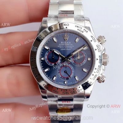 Noob Factory Swiss 4130 Rolex Daytona SS Blue Dial Watch Best Chinese Replica Watches watches