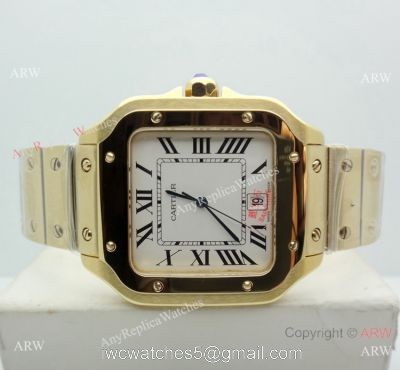 New Replica Cartier Santos de All Gold Watch 39mm or 35mm watches