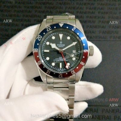 Best Quality Tudor Black Bay GMT Watch Pepsi Bezel Black Dial watches