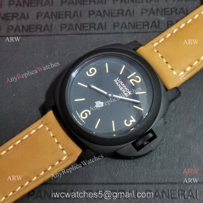 Knock off Panerai Luminor Black Case Watch Panerai Logo Dial watches