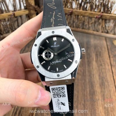 Fake Hublot Classic Fusion SS Black Dial Watches 42mm watches