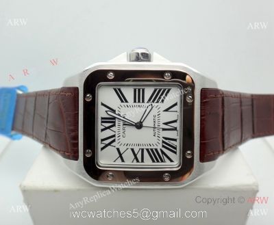 Swiss Replica Cartier Santos de 2-Tone Rose Gold Automatic Watch watches