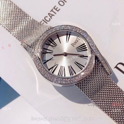 New Replica Piaget Limelight Gala Stainless Steel Silver Face Watch Swiss Quartz watches
