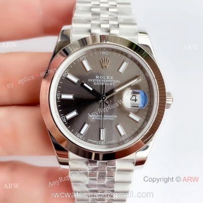 NEW Upgraded Swiss 3235 Rolex DateJust II Gray Dial Stainless steel Jubilee Copy Watch (V3) watches