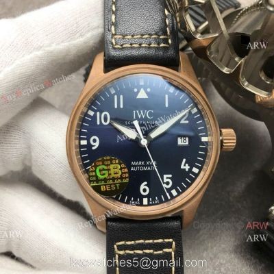 Super Clone IWC Big Pilots Spitfire Bronze Watch Blue Dial watches