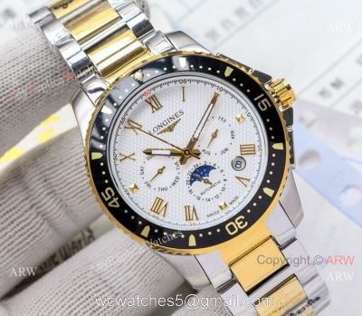 Longines HydroConquest 2-Tone Black Bezel Watches New Replica watches