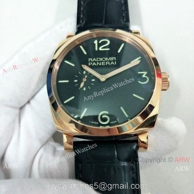 Fake Panerai Radiomir Rose Gold Black Dial 45mm Watch PAM00575 watches