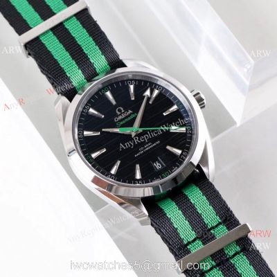 VS Factory Omega Seamaster Aqua Terra Master 150m Replica Watch Black Dial Nato Strap watches