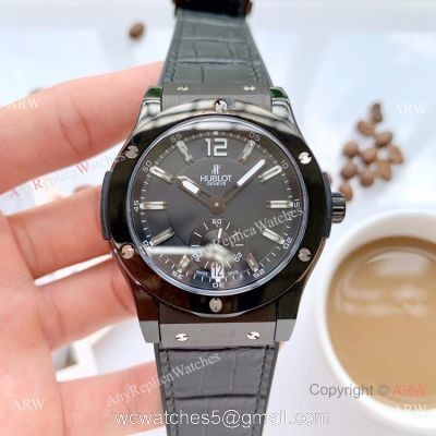 Solid Black Hublot Classic Fusion Men Watch New Replica watches