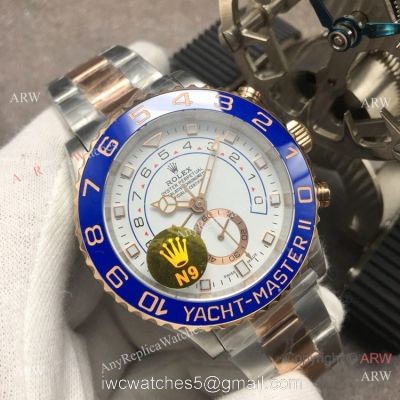 N9 Factory Swiss 7750 Rolex Yacht-Master II Watch 2-Tone Rose Gold watches