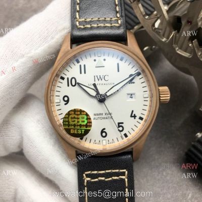Swiss Grade Copy IWC Big Pilots Spitfire Bronze White Dial Watch watches