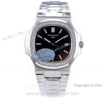 OE Factory Best Replica Patek Philippe 5711 G Nautilus SS Diamond Watches watches
