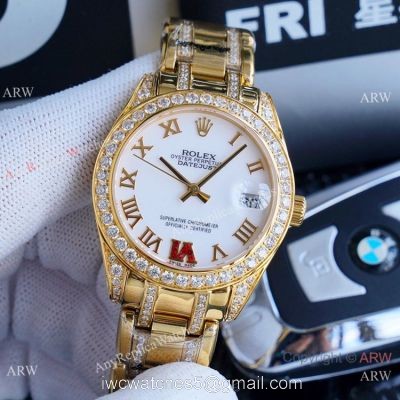 Replica Rolex Datejust Masterpiece Gold Diamond Watches 34mm watches