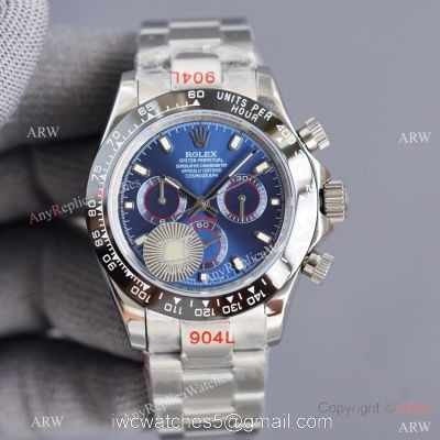 Swiss Quality Copy Rolex Daytona 40mm Watch Black Ceramic Bezel Stainless Steel watches