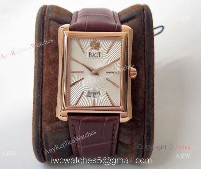 Swiss Replica Mens Piaget Emperador Rose Gold Silver Dial Automatic Watch watches