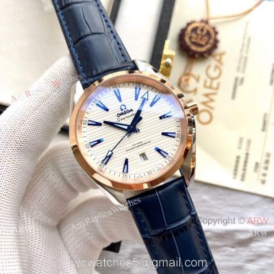 Best Quality Omega Seamaster Aqua Terra Copy Watches 2-Tone Rose Gold watches