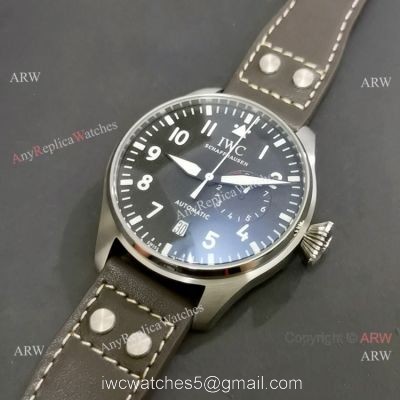 IWC Big Pilot SS Gray Dial Watch with Power Reserve watches
