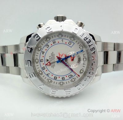 Copy Rolex Yacht-Master II Stainless Steel White Face Watch 44mm watches
