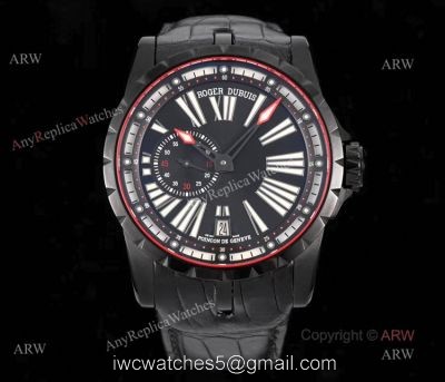New Roger Dubuis Excalibur DBEX0542 45mm Black Dial Replica Watch watches