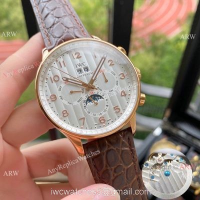 Wholesale Copy IWC Portuguese Moonphase Rose Gold Watches watches