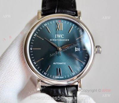 High Quality IWC Portofino Automatic Blue Dial Replica Watch watches