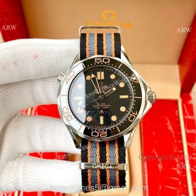 New Arrival!! Omega Seamaster No Time To Die Watch Nato Strap watches