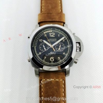 Panerai Luminor PCYC PAM 653 Watch Stainless Steel Black Face 44mm watches