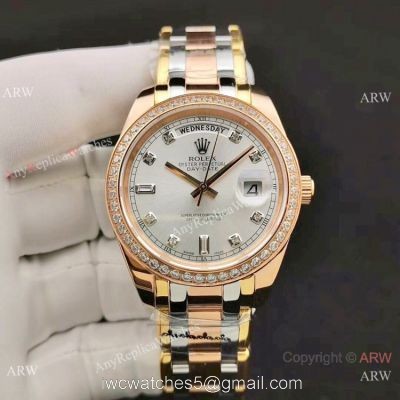 Rolex Day-Date Special Edition Watch Two Tone Rose Gold 40mm watches