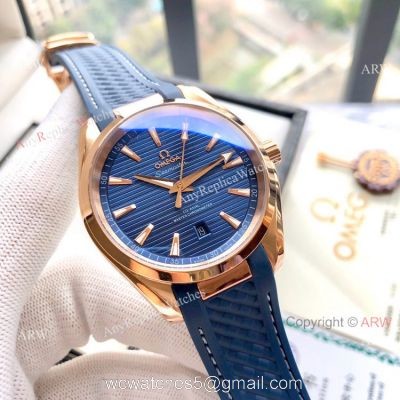 Copy Omega Seamaster Aqua Terra 150M Watches 41mm Rose Gold watches