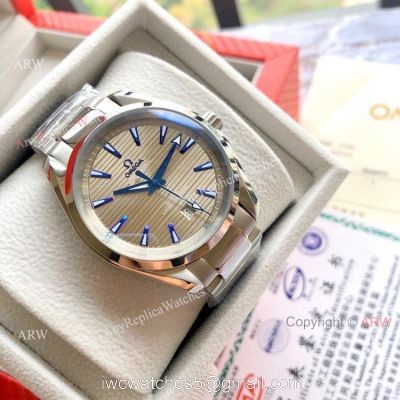 High Quality Omega Seamaster Aqua Terra Copy Watches Stainless Steel Gray Dial watches