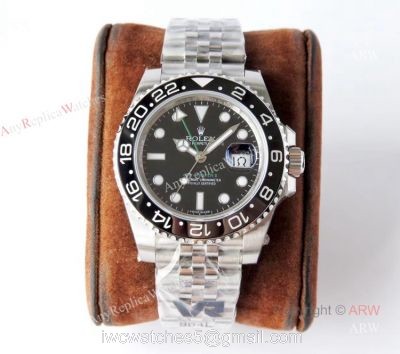 VR Factory Best Quality Replica Rolex GMT-Master ii Black Dial Mens Watch watches