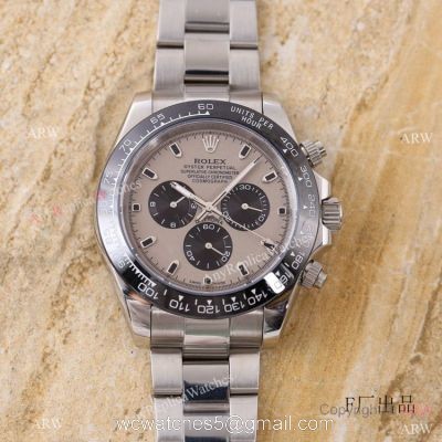 Swiss Quality Replica Rolex Comograph Daytona Rhodium Gray Watch 43mm watches