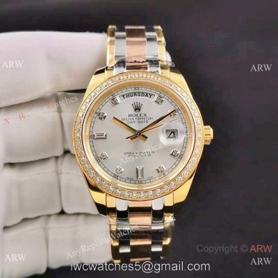 Replica Rolex Day-Date Special Edition Watch Two Tone Diamond 40mm watches