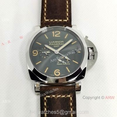 Best Copy Panerai Luminor GMT 72 Power Reserve Gray Dial Watch 44mm watches