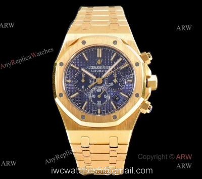 OM Factory Swiss Replica Audemars Piguet Royal Oak 26331 All Gold Chronograph Watch watches