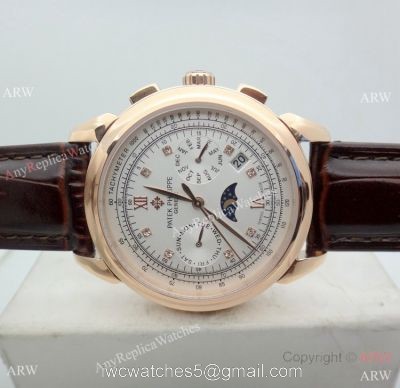 Grade 1A Replica Patek Philippe Geneve Complications Rose Gold SWISS 9100 Watch 42mm watches
