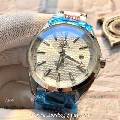Best Replica Omega Aqua Terra 150 M Automatic Watches Stainless Steel Wave Dial watches