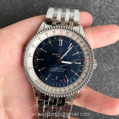 New Breitling Navitimer 41mm B01 Dark Blue Dial Swiss Replica Watches watches