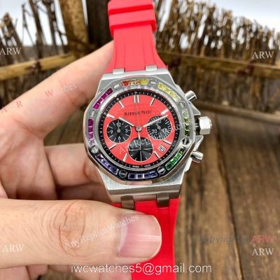 Women Audemars Piguet Royal Oak Offshore Watches Rainbow Bezel AP Watch watches