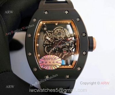 KV Factory Swiss Replica Richard Mille RM 055 Bubba Watson Skeleton Watches watches