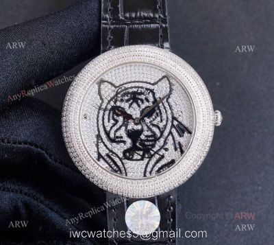 Swiss Grade Cartier Panther Diamonds Cartier Watch Copy Men 44mm watches