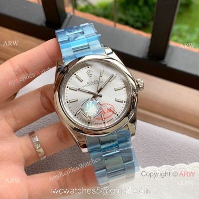 Copy Rolex Oyster Perpetual 41mm Watches Silver Dial Stainless Steel watches