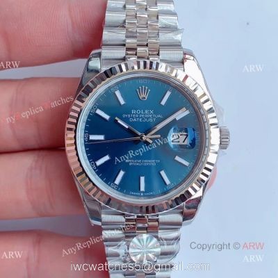 AR Factory V3 Version Rolex Datejust 41 Blue Dial Jubilee Replica Watch watches